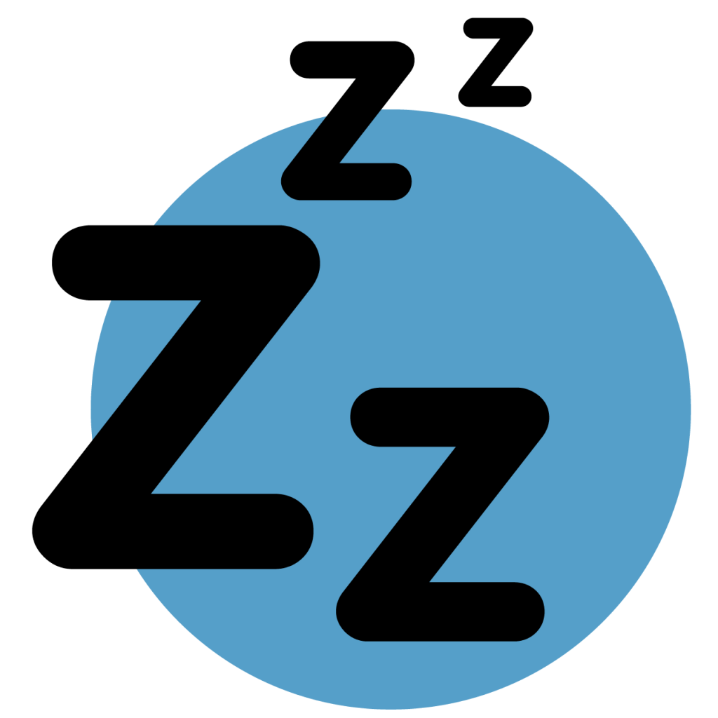 pictogramme sommeil - a 2 mains